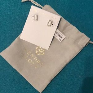 Paola Studs in Silver and Ivory